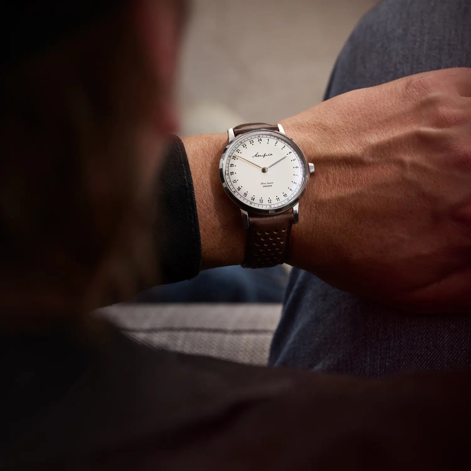 Akerfalk 24 hour First season watch with race strap