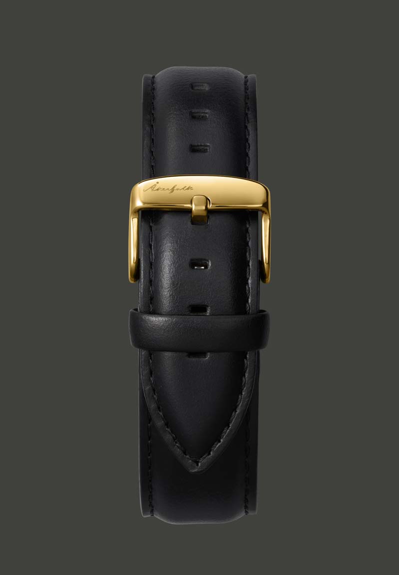 black horween leather watch strap akerfalk