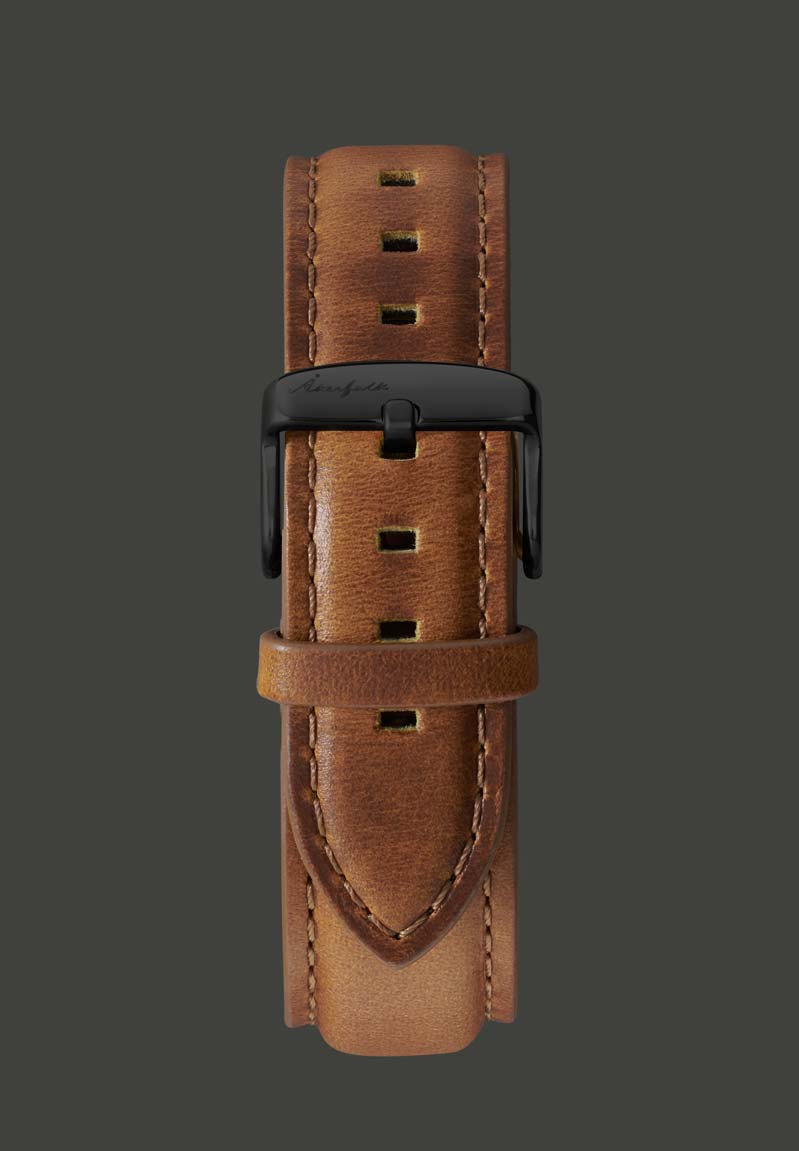 Light Brown Leather Strap 18 mm
